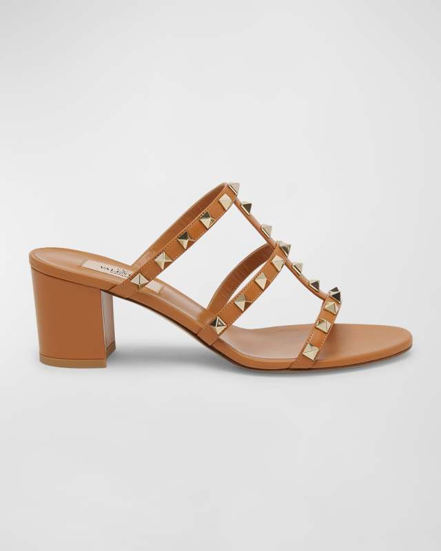 Rockstud Caged 60mm Slide Sandals
